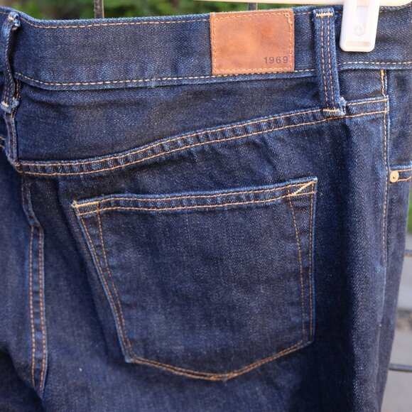 GAP Women's Selvedge Boyfriend Jeans - Dark Blue - Picture 5 of 6